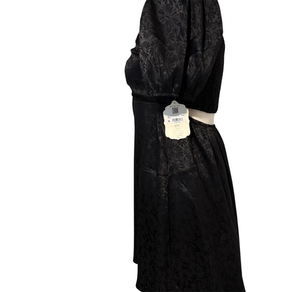 Altar'd State Black Dress with Puff Sleeves | New with Tags - Picture 4 of 10